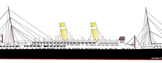 Корабль SS Conte Biancamano [Ocean Liner] (1925) - чертежи, габариты, рисунки